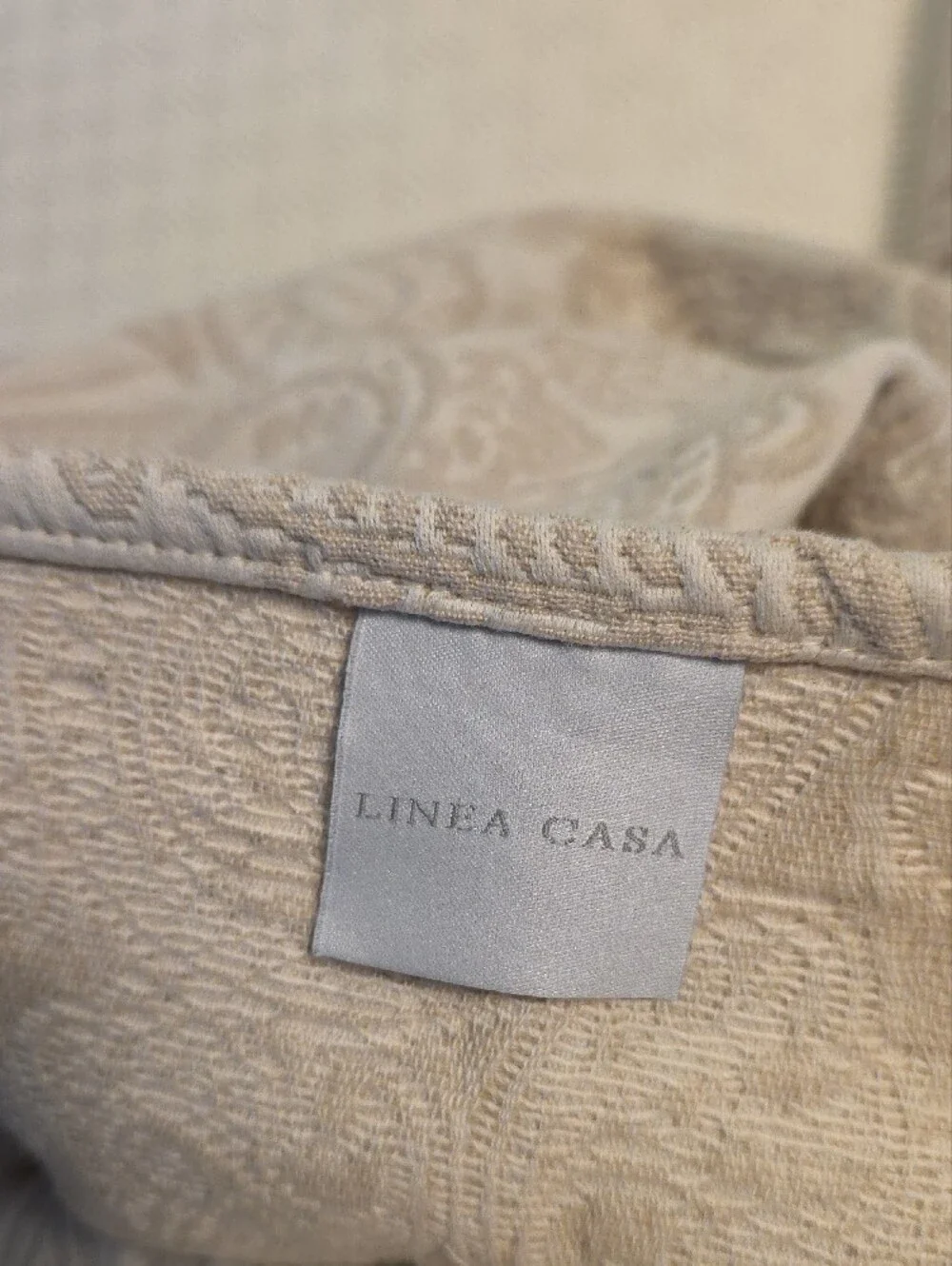 Luxury Cream/Beige Pillow Shams  2 King and One Standard